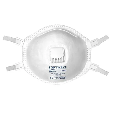 Image de Portwest P303 FFP3 Masque à particules fines avec valve White