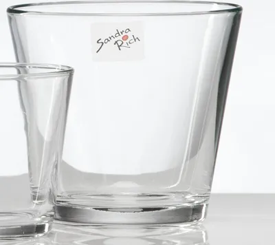 Produktbild von 12er SET Glasvasen Windlichter Teelichthalter CONI H. 11cm Ø 12cm Sandra Rich