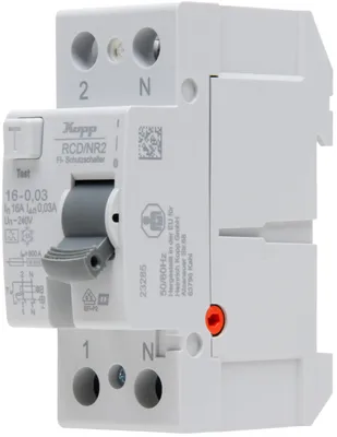 FI-Schalter RCD 16 A 30 mA 2-polig DIN