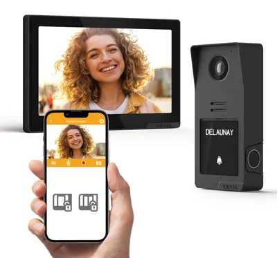 Produktbild von Angeschlossenes kabelgebundenes Videotelefon mit Fingerabdruck - Digital Connect - Extel - 720335