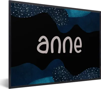 Produktbild von MuchoWow® Gerahmtes Poster Anne - Pastell - Mädchen 80x60 cm - Poster mit Schwarzem Bilderrahmen Wandposter Rahmen Foto Bilder - Schwarzem - Mit Gestell