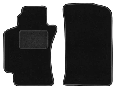 Zdjęcie produktu dla Dywaniki samochodowe welurowe przednie do: Toyota Avensis I T22 (1997-2003, sedan, kombi, liftback, hatchback) czarne, dopasowane