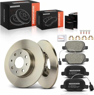 Image de Frankberg 2x disques de frein 4x plaquettes de frein essieu arrière pour Alfa Romeo Mito 955 0.9L 1.2L 1.4L 1.6L 2008-2018