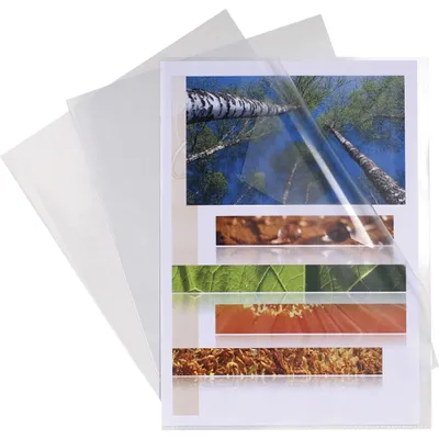 Image de Exacompta 10x Sachet 100 pochettes polypropylène lisse 12/100e A5 Cristal 58600E