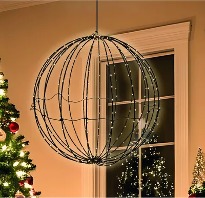 Produktbild von LED Kugel Ø 40 cm mit 260 LED warmweiß IP44 | Wetterfeste Leuchtkugel mit Doppeltimer für Innen- und Außenbereich festliche Beleuchtung