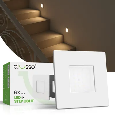 Productafbeelding van 3CCT&3WT LED-Trapverlichting/Wand Inbouwlamp, Set van 6
