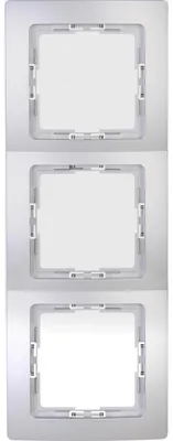 Produktbild von Kopp 308620061 Abdeckrahmen 3-fach Paris silber
