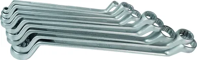 Produktbild von Doppelringschlüssel-Satz, gekröpft, DIN 838 10-TLG
