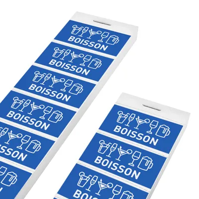 Image de Carnet de tickets boisson bleu - 1000 tickets - CombiCraft