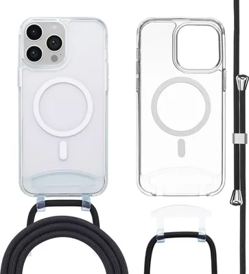 Zdjęcie produktu dla imoshion MagSafe Backcover z odłączanym przewodem dla Apple iPhone 14 Pro Max - przezroczysty