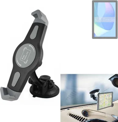 Produktbild von K-S-Trade Scheiben-Halterung für Tablets kompatibel mit Doogee U10 KFZ Tablet Saugnapf Auto Halterung Windschutzscheibe Holder Halter