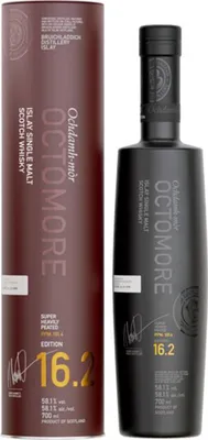 Produktbild von Bruichladdich Octomore 16.2 - 5 Jahre - Sherry, Wine & Port Casks - Super Heavily Peated - Single Malt Scotch Whisky