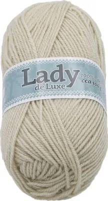 Image de Fil LADY de Luxe - 100 g, 238 m - Beige