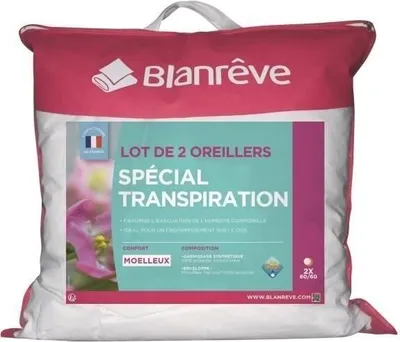 Produktbild von Kissen Set (2 Stück) Atmungsaktiv, 60 x 60 cm, Mikrofaser Top Cool, Polyester Füllung, Weiß