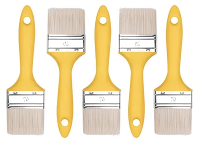 Imagen del producto de M7 5 uds. Juego de brochas planas de 70 mm, serie 37, brochas para pintura, aptas para madera y metal