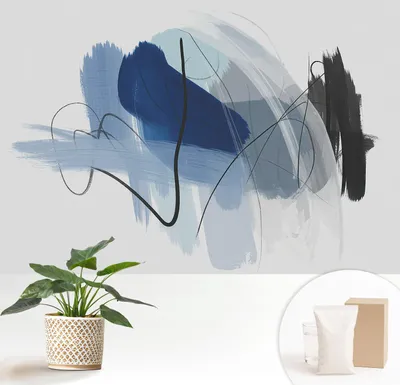 Produktbild von Fototapete  - 152x104 cm - Tapete - Wandtapete - Wandbilder  - Dekofolie - Tapete Folie - Wand - Dekoration - Wohnzimmer - Farbenfrohe Abstraktionen