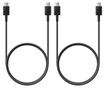 Produktbild von 2x Schnell-Ladekabel USB-C 1m 5A schwarz für Apple iPhone 16 Pro Max 16 Pro 16 Plus 16 15 Pro Max 15 Pro 15 Plus 15 beidseitig USB Typ C Anschluss