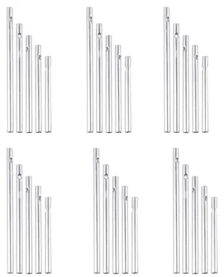 Produktbild von Aluminium Windspiel Bastelset 30 Röhren Silber 5 Längen 7-11,5 cm