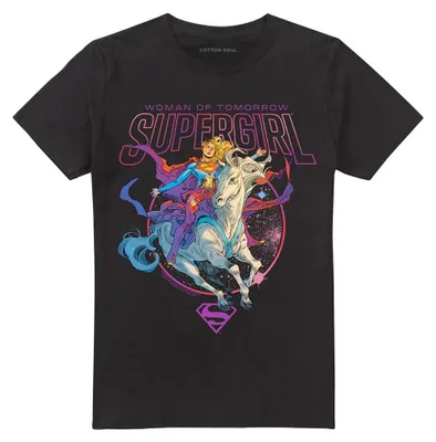 Obrázok produktu pre Tričko Supergirl – „Woman Of Tomorrow“ pre mužov/ženy, uni, TV34729 (S) (čierne)