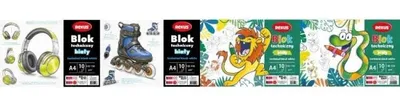 Immagine prodotto di Blocco tecnico bianco A4/10 fogli assortiti - Beniamin