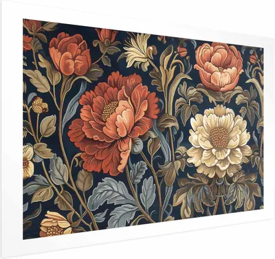 Produktbild von Posterpapier Poster - Tapestry Large Retro Flowers 42x29.7 cm Blumen b-H-10014-ao-a