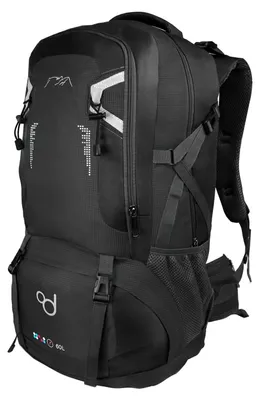 Produktbild von Rucksack – Trekkingrucksack – 60 Liter – Wasserdicht – Schwarz