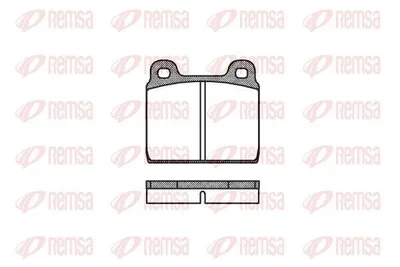 Produktbild von REMSA Bremsbeläge Satz Vorne Bremsklötze für VW TRANSPORTER III Bus 0002.00