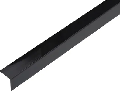 Immagine prodotto di Alberts 433000 Profilo angolare, autoadesivo, plastica, nero lucido, 1000 x 20 x 20 mm