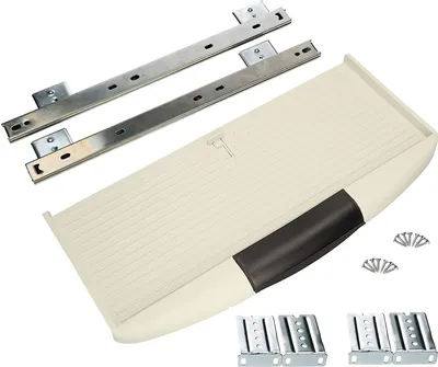 Produktbild von KOTARBAU® Zásuvka na klávesnici 550 mm Držák klávesnice Držák pod stůl Přídavný prostor Pod klávesnici s pružinovým boxem Kontejner na příslušenství Šedá barva