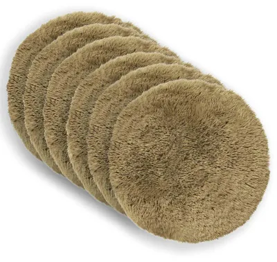 Produktbild von vidaXL Kissenbezug 6 pcs HEERLEN Hellgrün Ø 50 cm PV Fleece