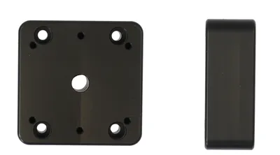 Produktbild von Brodit Montageplatte 215451 Abstandsplatte, 50x50x19 mm. Mit vorgebohrten AMPS Löchern.