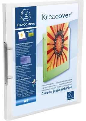 Produktbild von Exacompta 25x Ringhefter PP 500 2Ring 15mm Rücken 20mm A4 Transparent 54960E