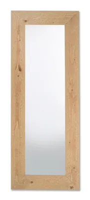 Immagine prodotto di MO.WA Specchio Specchio da parete 57x147 - Specchio in legno - Specchio a figura intera con cornice in legno massiccio naturale - Specchio per corridoio Specchio per vestirsi Specchio per ingresso