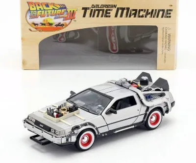 Imagen del producto de Miniatura del coche DeLorean de la película, escala 1:24