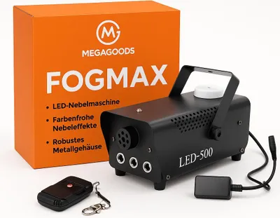 Produktbild von LED Nebelmaschine 500W RGB Farbwechsel Profi Bühnennebel DE.