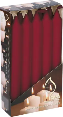 Produktbild von GALA WORLD OF CANDLES GAL Tafelkerzen 2712412016 10er Kir.02712412016