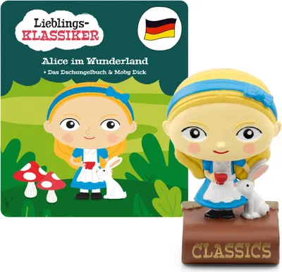 Produktbild von tonies Alice im Wunderland und zwei weitere Klassiker, Spielzeug-Spieldosenfigur, 4 Jahr(e), Mehrfarbig
