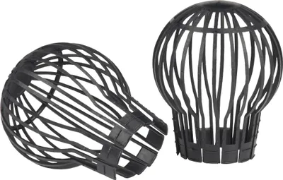 Image de Filtre de gouttière en plastique noir 2 pcs.