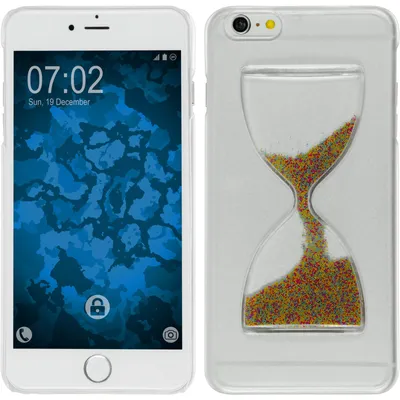 Produktbild von PhoneNatic Case kompatibel mit Apple iPhone 6 Plus / 6s Plus - Hülle multicolor Sanduhr Hard-case + 2 Schutzfolien