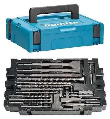 Image de Coffret de 17 pièces MAKITA B-52059 forets et burins SDS-Plus dans Mak-Pac