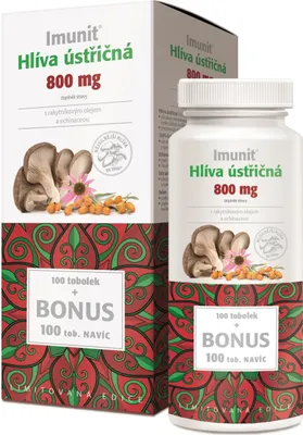 Productafbeelding van Imunit Hlíva (oesterzwam) 800 mg met duindoornolie en echinacea, 100 tabletten + 100 tabletten gratis