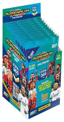 Zdjęcie produktu dla Zestaw 24 opakowań kart kolekcjonerskich FIFA 365 Adrenalyn XL 2027