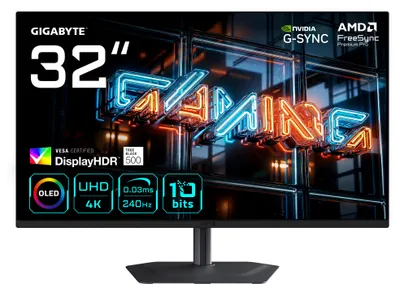 Immagine prodotto di GIGABYTE MO32U24 Monitor Gaming OLED 32″ 4K UHD