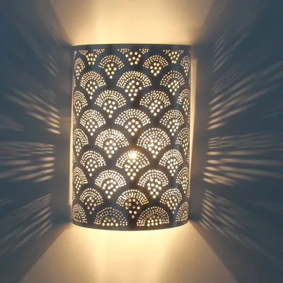 Produktbild von Marokkanische Silber-Wandlampe Aya