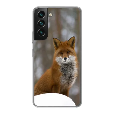 Produktbild von MuchoWow® Handyhülle Schutzhülle Hülle für Samsung Galaxy S22 Fuchs - Wald - Rot Silikon Softcase Handy Hülle - Mobiltelefonhülle