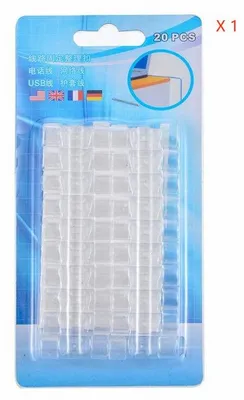 Produktbild von 20-100Stk Kabel-Clips Kabelhalter selbstklebend Kabelschellen Kabelführung Set