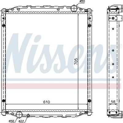 Produktbild von NISSENS 67220A Kühler Wasserkühler Motorkühler für MAN M 2000 M M 2000 L