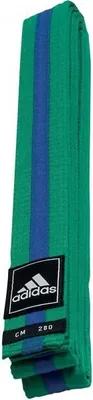 Produktbild von Adidas Budogürtel getreift grün/blau/grün 300