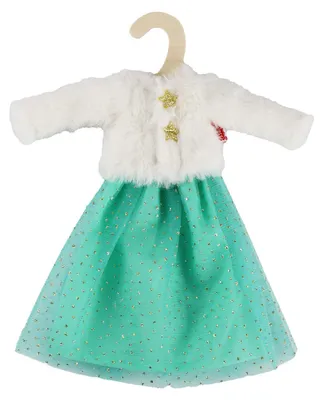 Immagine prodotto di Heless Time2Shine Giacca di peluche ''Yuki'' con gonna di tulle per bambole alla moda di 29 cm