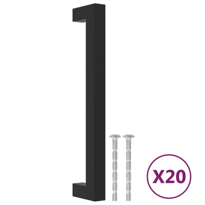 Produktbild von Möbelgriffe 20 Stk. Schwarz 160 mm Edelstahl